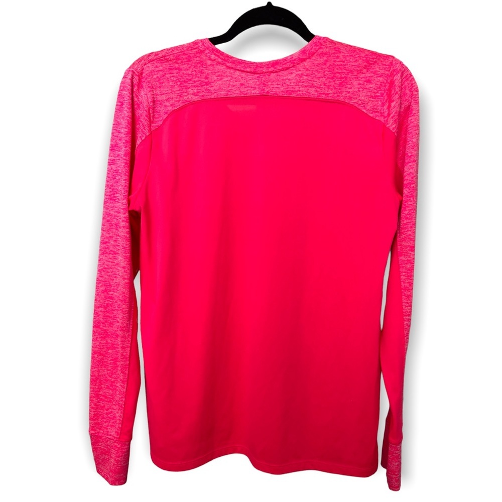 Under Armour HeatGear Loose Fit Long Sleeve Pink Workout Shirt - Women’s Size S - Picture 5 of 9